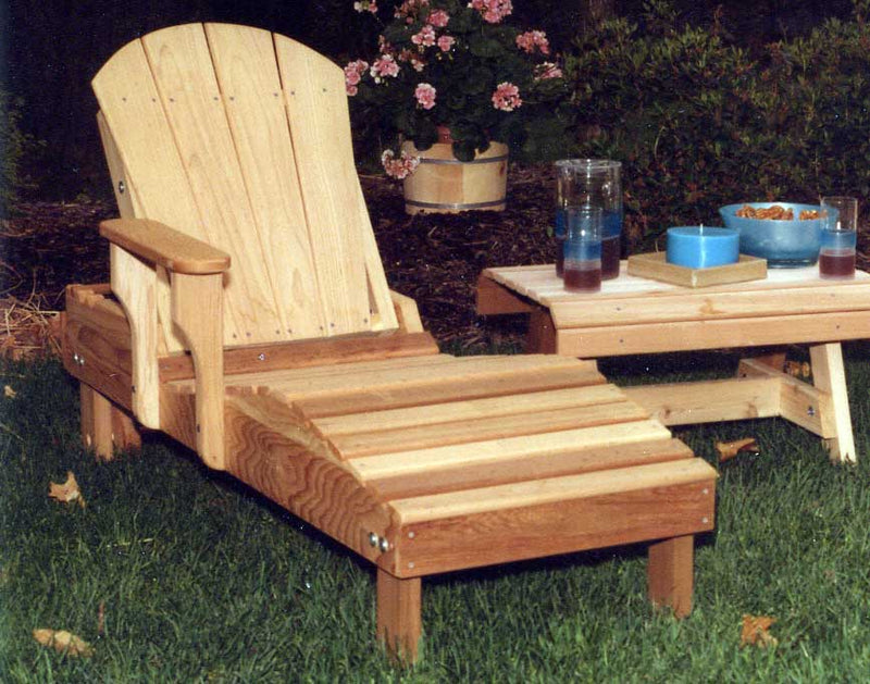 Creekvine Designs Cedar Adirondack Chaise Lounge - Haven HOME