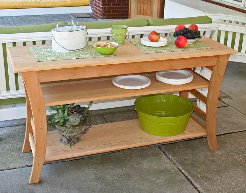 Creekvine Designs Cedar Entertaining Buffet Table - Haven HOME