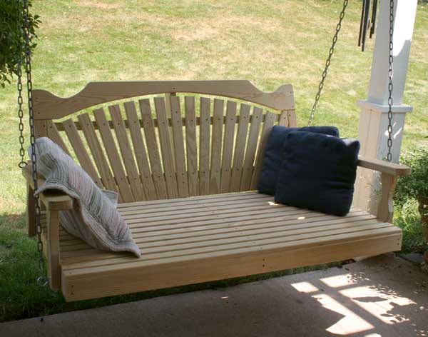 Creekvine Designs Treated Pine Fanback Swingbed - Haven HOME