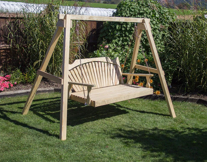 Creekvine Designs Treated Pine Fanback Swingbed - Haven HOME